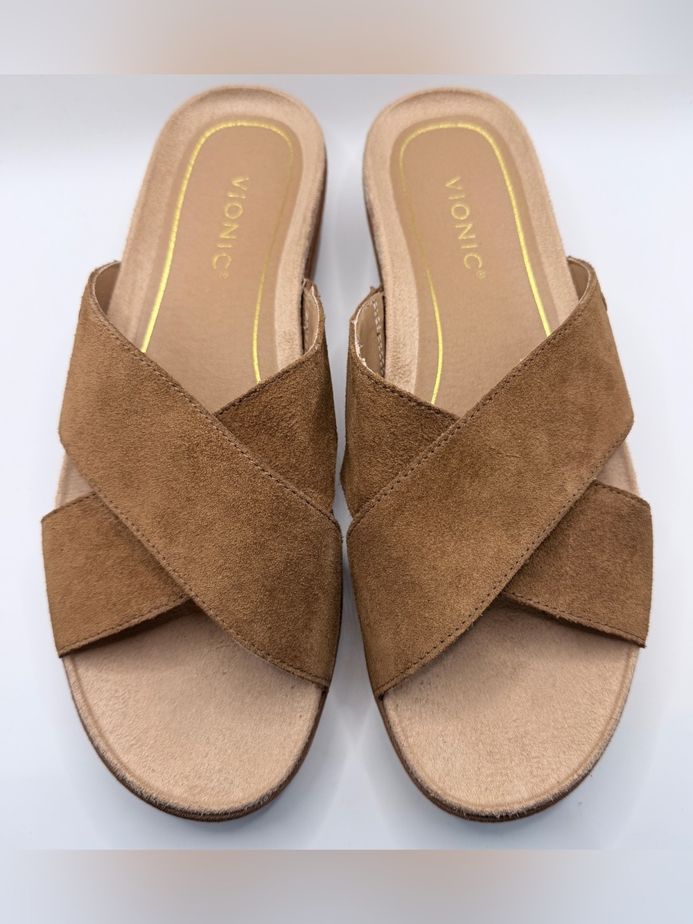 Vionic Hayden Suede Sandals, Toffee